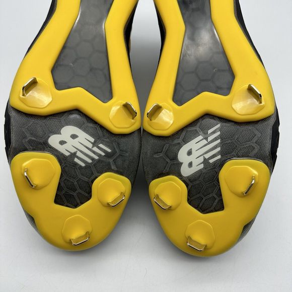 New Balance 3000v4 Mens Size 15 D Black Yellow Metal Baseball Cleats L3000BY4 - Picture 10 of 14